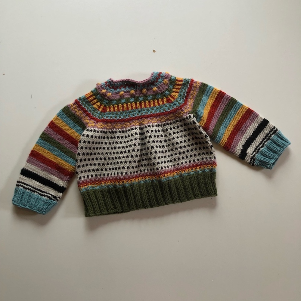 Hand knit 2T sweater